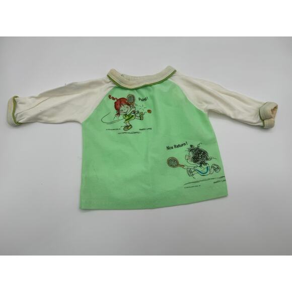 Rare Vintage 1978 Marty Links‎ Baby Shirt White Tennis Cartoon Hallmark Card - Picture 1 of 7